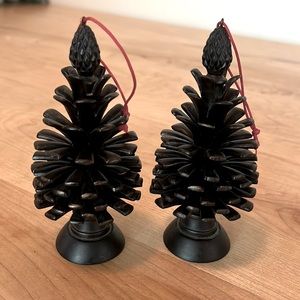 Pinecone ornaments.